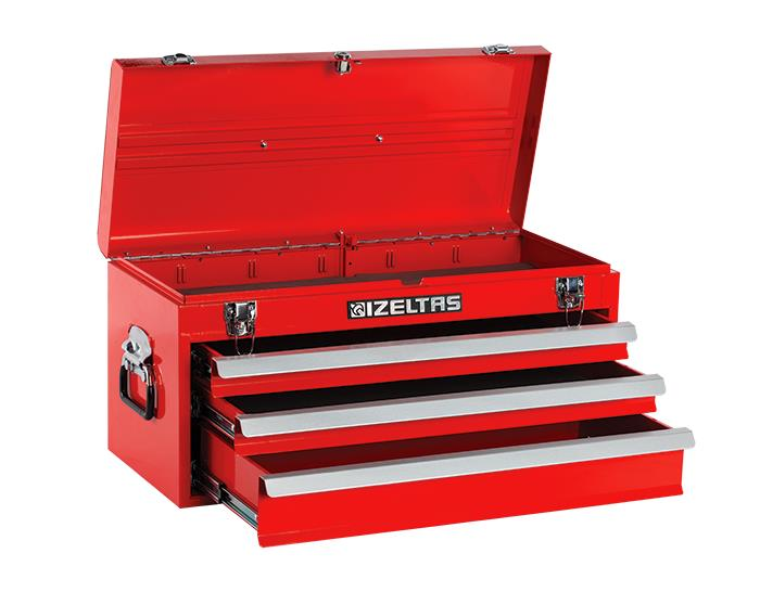 İzeltaş Küçük Alet Sandığı Çekmeceli Kırmızı Boş