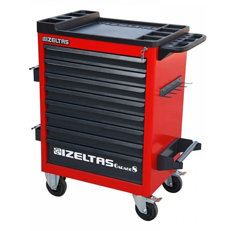 İzeltaş Garaj Serisi Takım Dolabı - 8 Çekmeceli / 139 Parça (Dolu/Full)