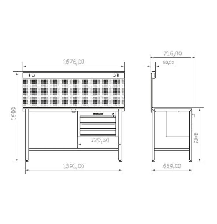 İzeltaş Panolu Servis Masası