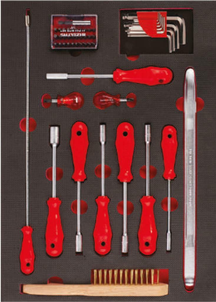 İzeltaş Elite Serisi Takım Dolabı - 7 Çekmeceli / 139 Parça (Dolu/Full)