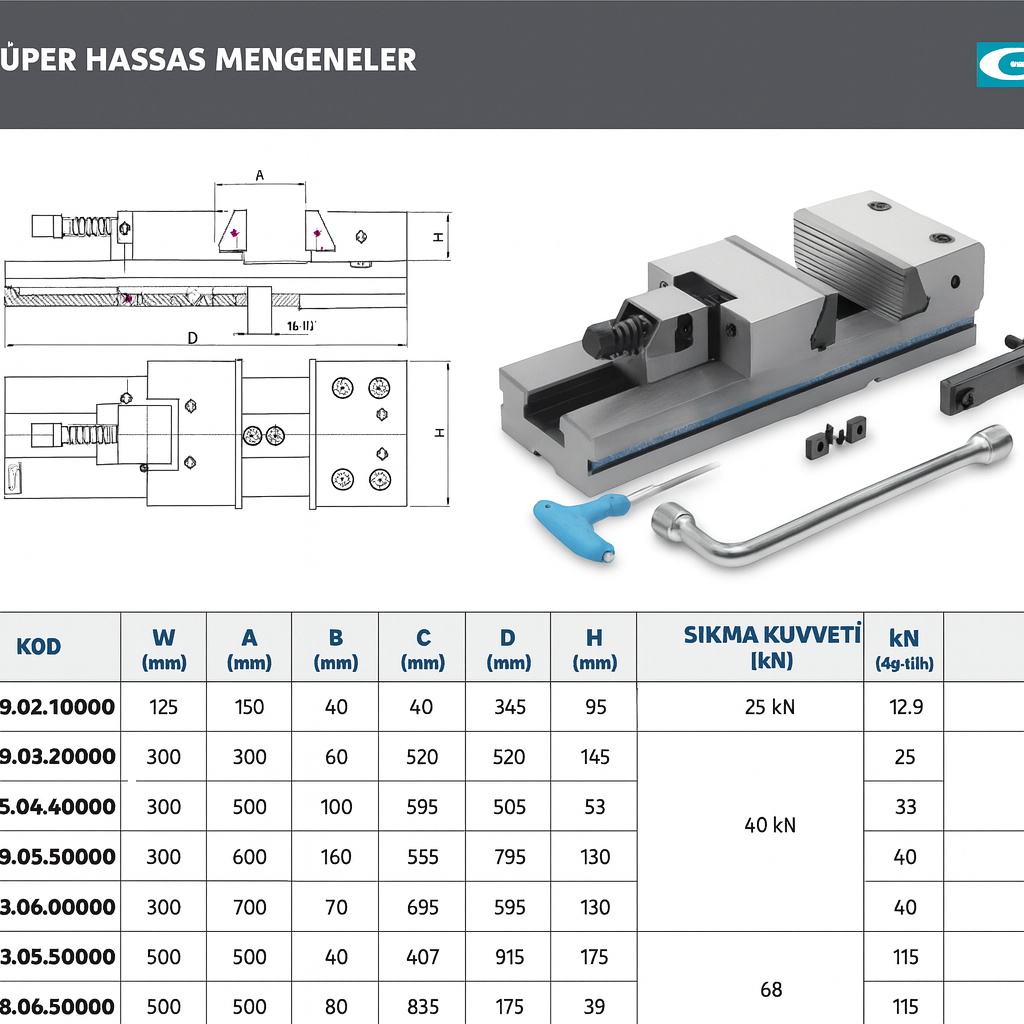 Gerardi GR.3.06.50000 – 300×500 mm Süper Hassas Tezgah Mengenesi