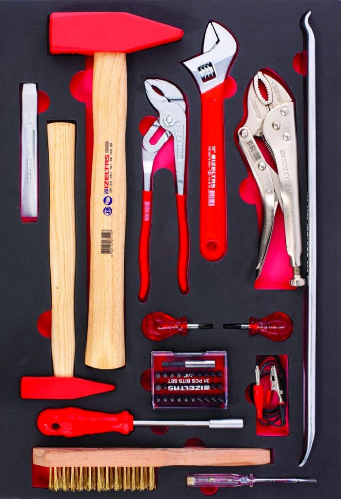 İzeltaş Garaj Serisi Takım Dolabı 7 Çekmeceli 139 Parça