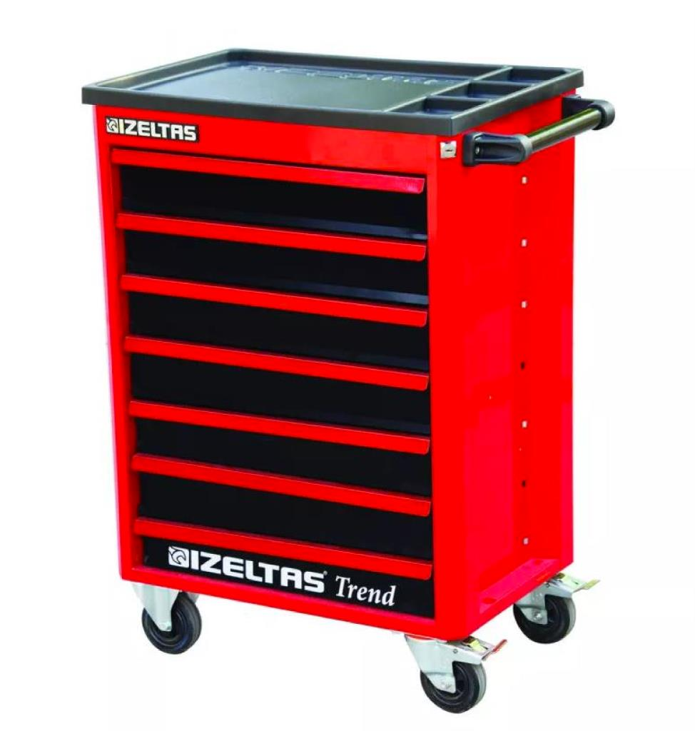 İzeltaş Trend Serisi Takım Dolabı - 7 Çekmeceli / 93 Parça (Dolu/Full)