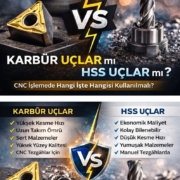 Karbür Uçlar mı HSS Uçlar mı? CNC İşlemede Hangi İşte Hangisi Kullanılmalı?
