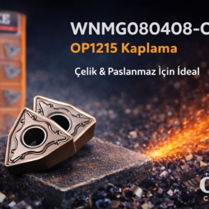 OKE WNMG080408-OMM OP1215 Karbür Torna Ucu – Çelik & Paslanmaz İçin (10’lu Kutu)