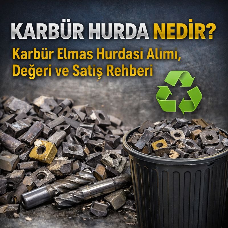 Karbür hurda nedir, karbür elmas hurdası nasıl satılır? CNC karbür uç hurdası alımı, fiyatı ve dikkat edilmesi gerekenler bu rehberde.