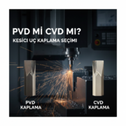 PVD mi, CVD mi? Kesici Uçlarda Doğru Kaplama Seçimiyle Verimliliği Artırın PVD mi, CVD mi? Kesici Uçlarda Doğru Kaplama Seçimiyle Verimliliği Artırın