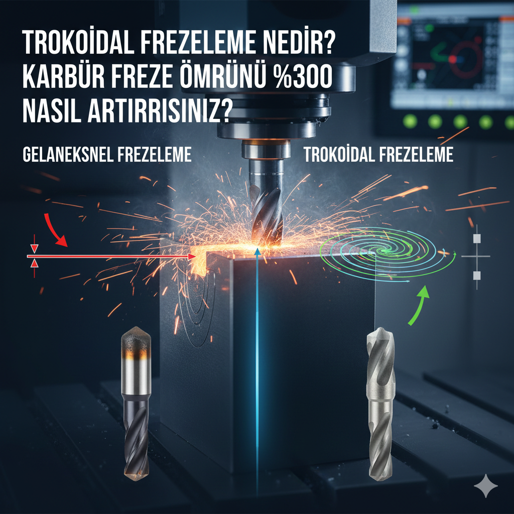 Trokoidal Frezeleme Nedir? Karbür Freze Ömrünü %300 Nasıl Artırırsınız?
