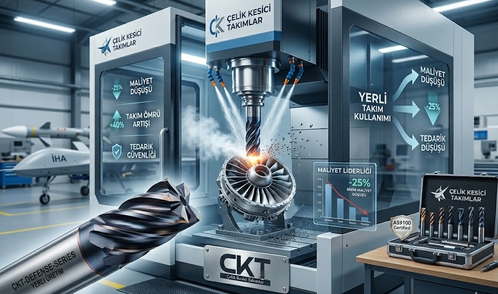 Yerli Kesici Takım Stratejisi ile %25 Maliyet Tasarrufu - Çelik Kesici Takımlar